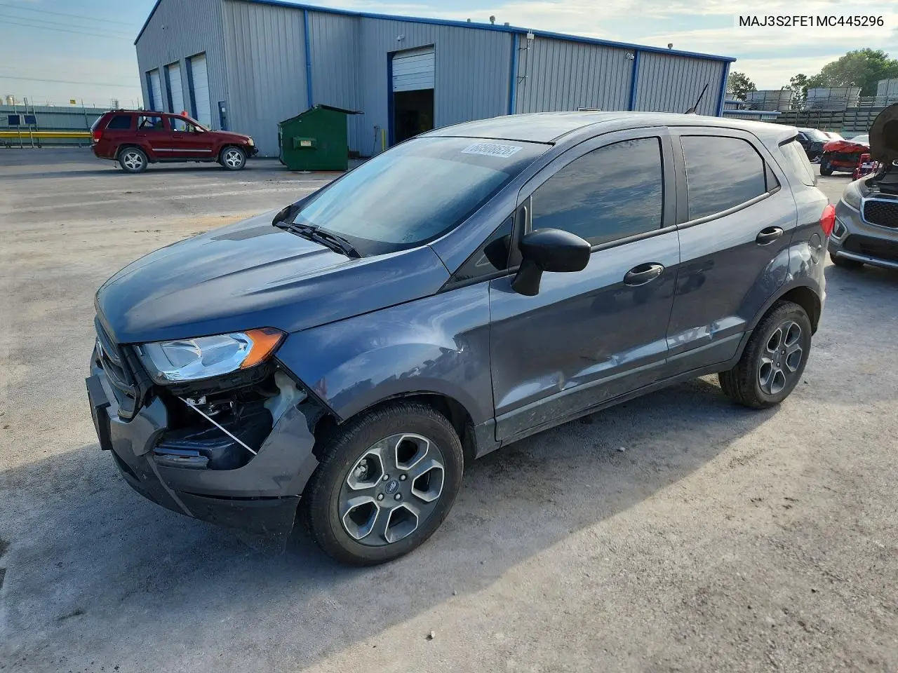 2021 Ford Ecosport S VIN: MAJ3S2FE1MC445296 Lot: 60508626