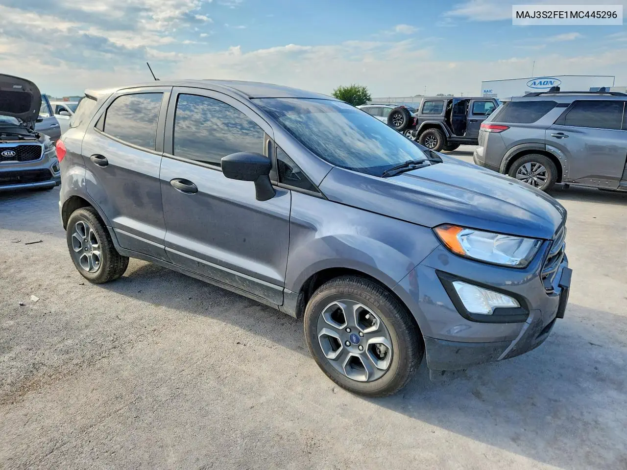 2021 Ford Ecosport S VIN: MAJ3S2FE1MC445296 Lot: 60508626