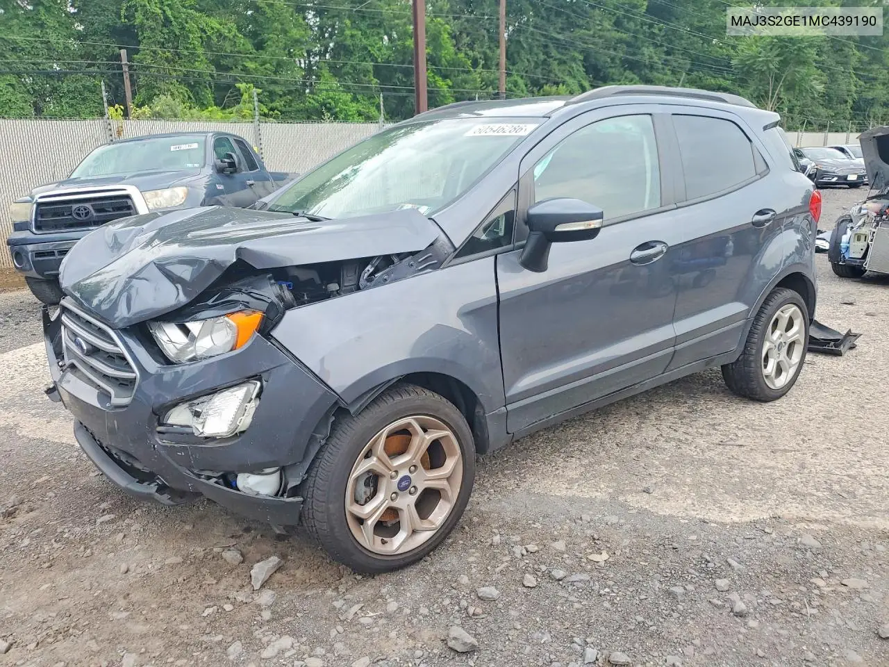 2021 Ford Ecosport Se VIN: MAJ3S2GE1MC439190 Lot: 60546286