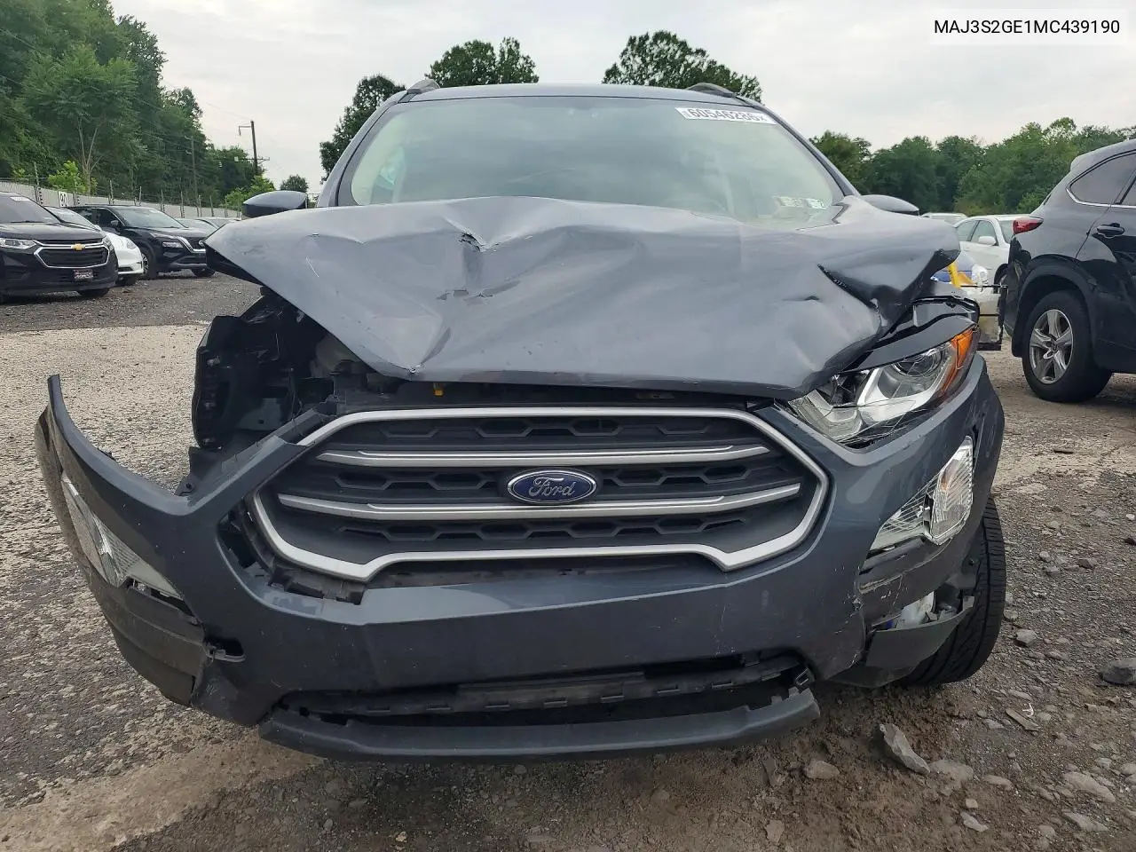 2021 Ford Ecosport Se VIN: MAJ3S2GE1MC439190 Lot: 60546286