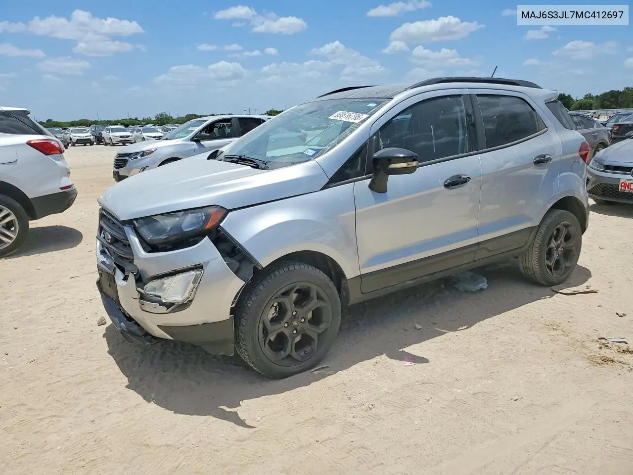 2021 Ford Ecosport Ses VIN: MAJ6S3JL7MC412697 Lot: 60616796