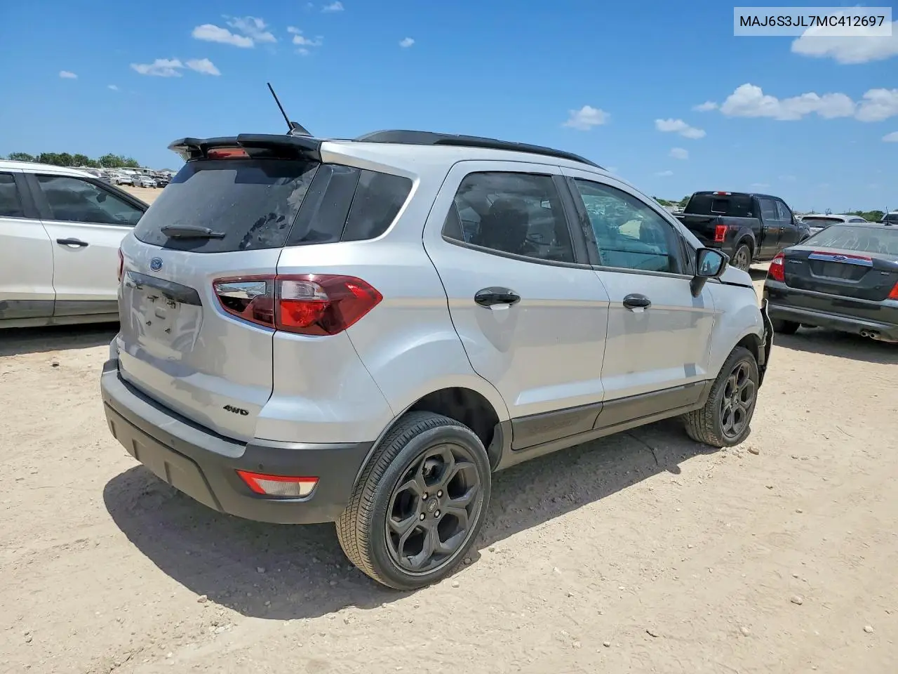 2021 Ford Ecosport Ses VIN: MAJ6S3JL7MC412697 Lot: 60616796