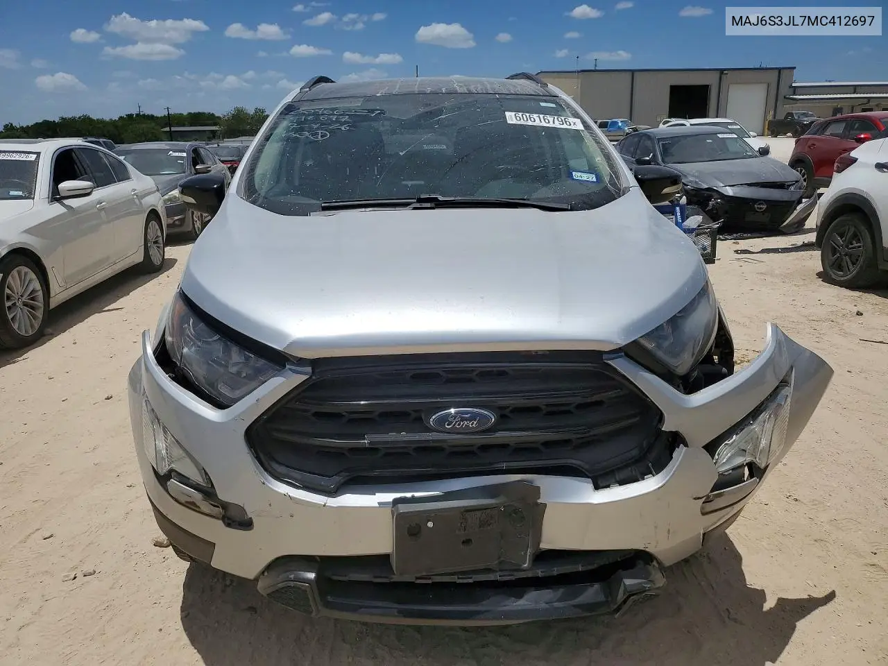 2021 Ford Ecosport Ses VIN: MAJ6S3JL7MC412697 Lot: 60616796