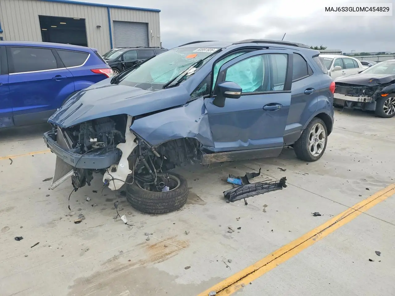 2021 Ford Ecosport Se VIN: MAJ6S3GL0MC454829 Lot: 60897926