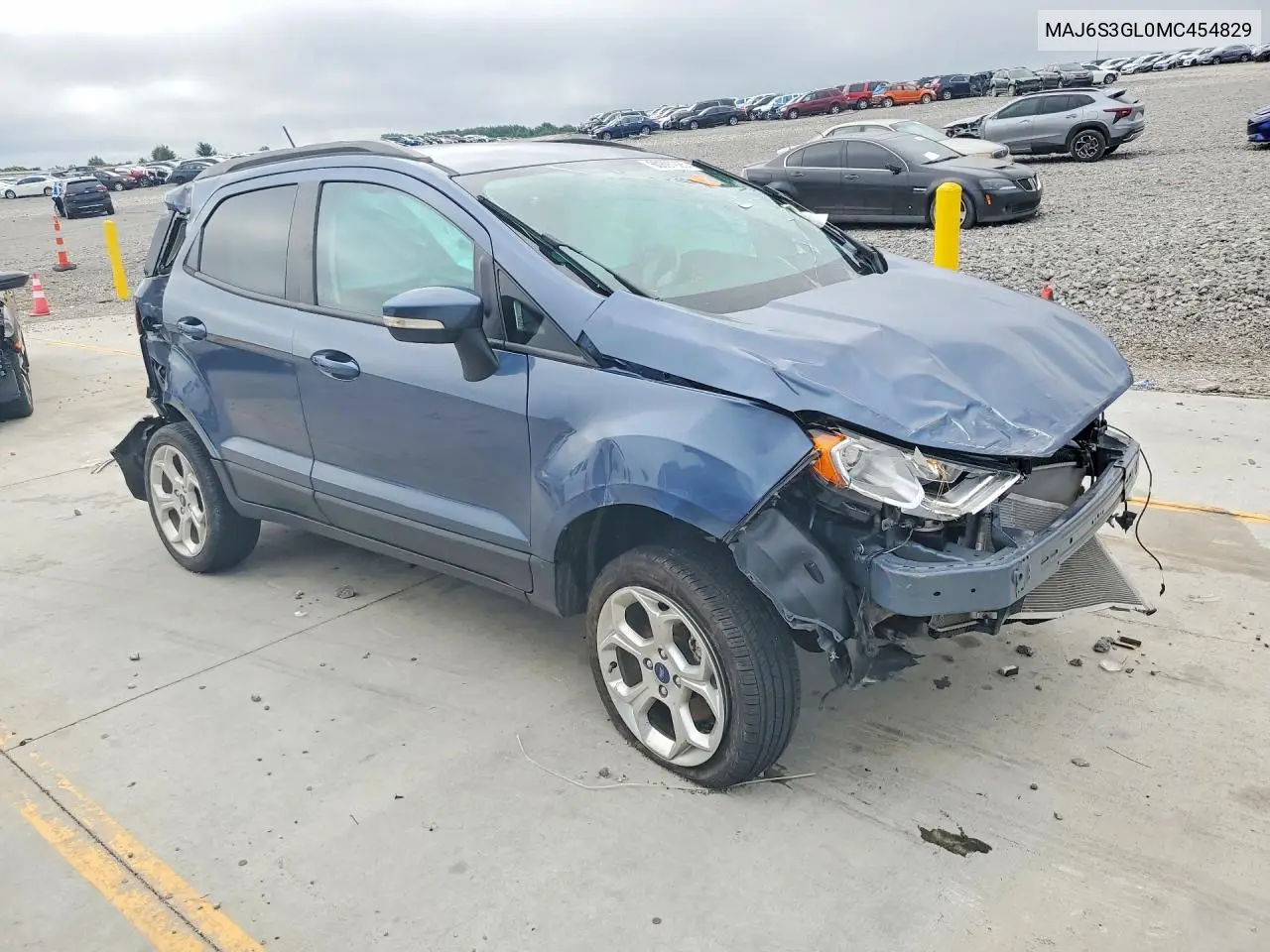 2021 Ford Ecosport Se VIN: MAJ6S3GL0MC454829 Lot: 60897926