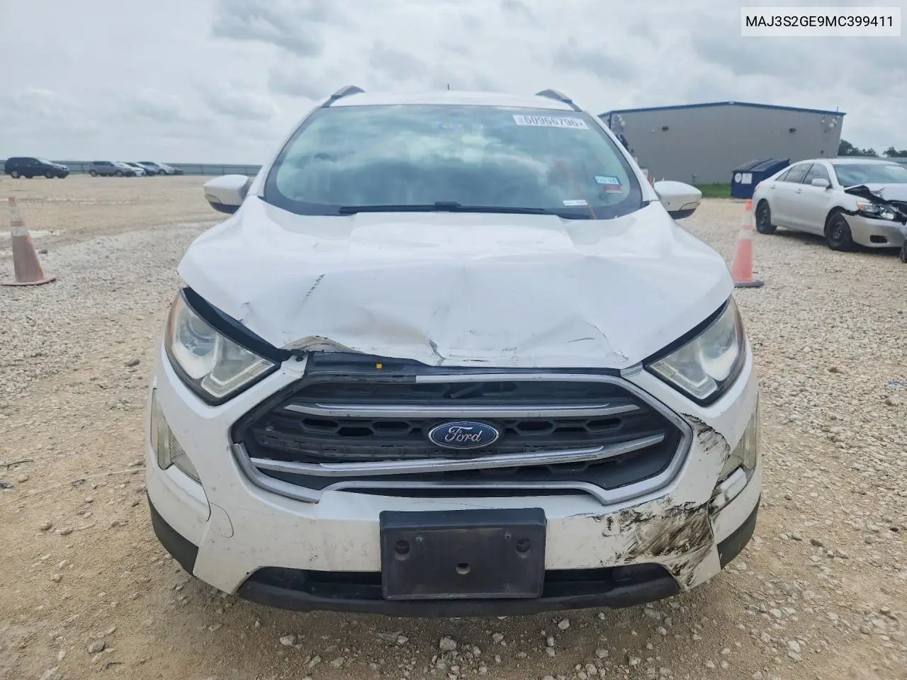 2021 Ford Ecosport Se VIN: MAJ3S2GE9MC399411 Lot: 60966796