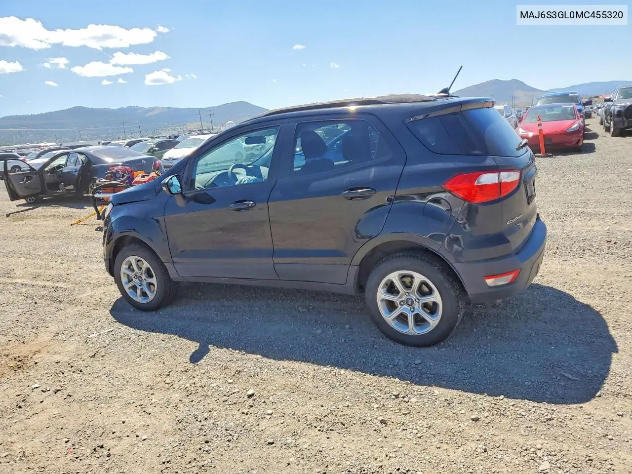 2021 Ford Ecosport Se VIN: MAJ6S3GL0MC455320 Lot: 60975666