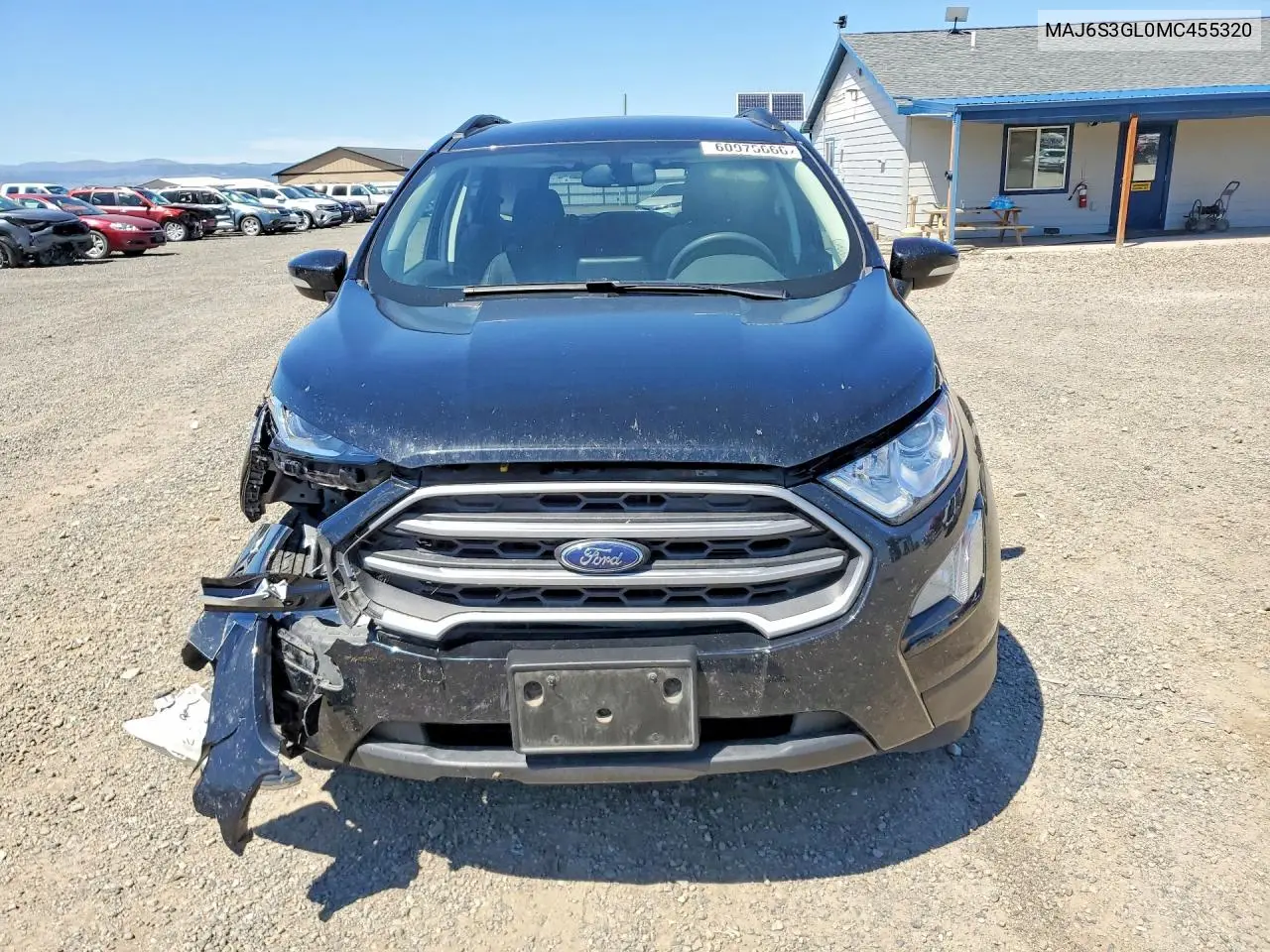 2021 Ford Ecosport Se VIN: MAJ6S3GL0MC455320 Lot: 60975666