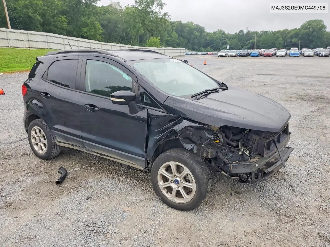 2021 Ford Ecosport Se VIN: MAJ3S2GE9MC449708 Lot: 61104276