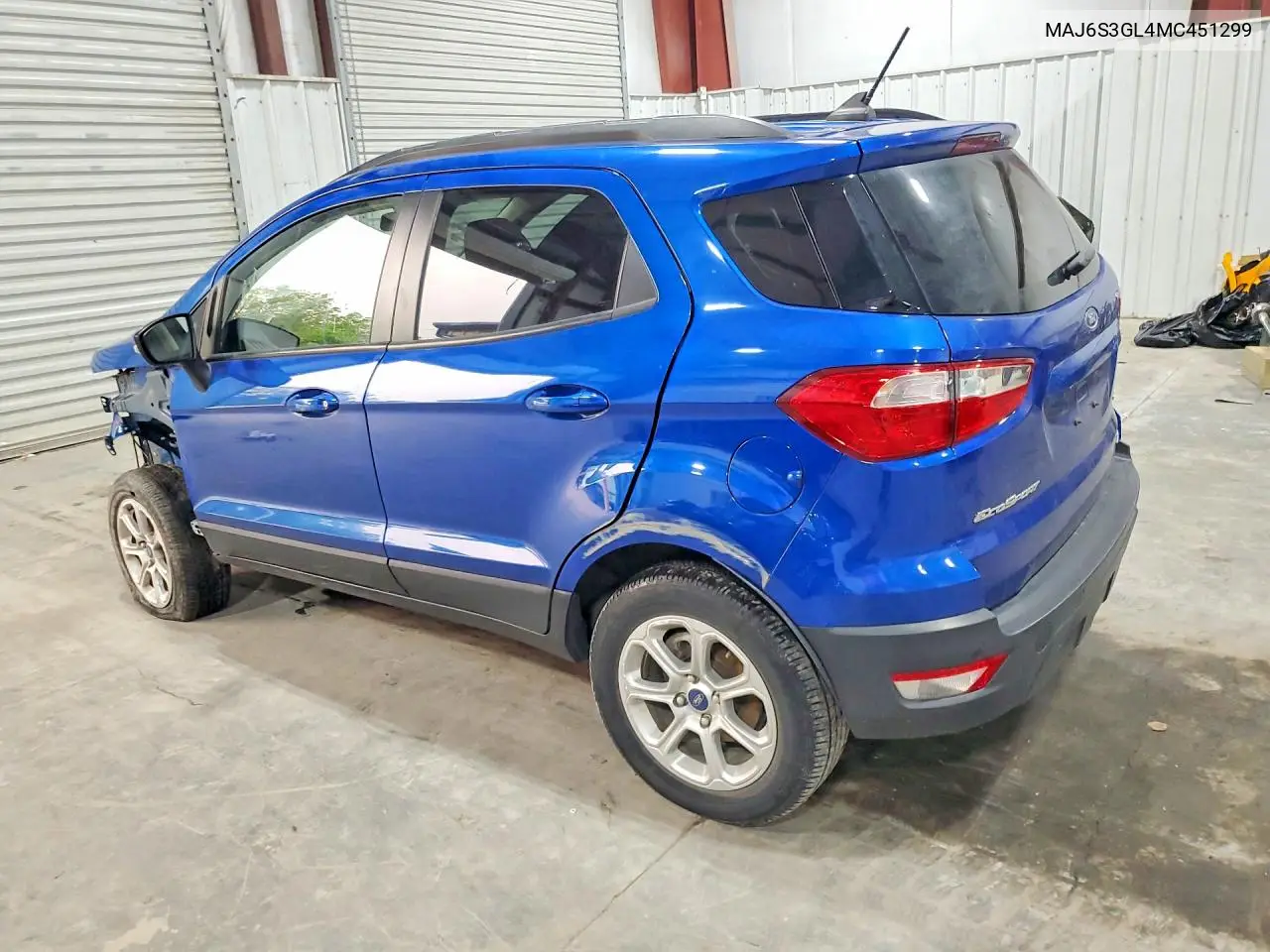 2021 Ford Ecosport Se VIN: MAJ6S3GL4MC451299 Lot: 61155926