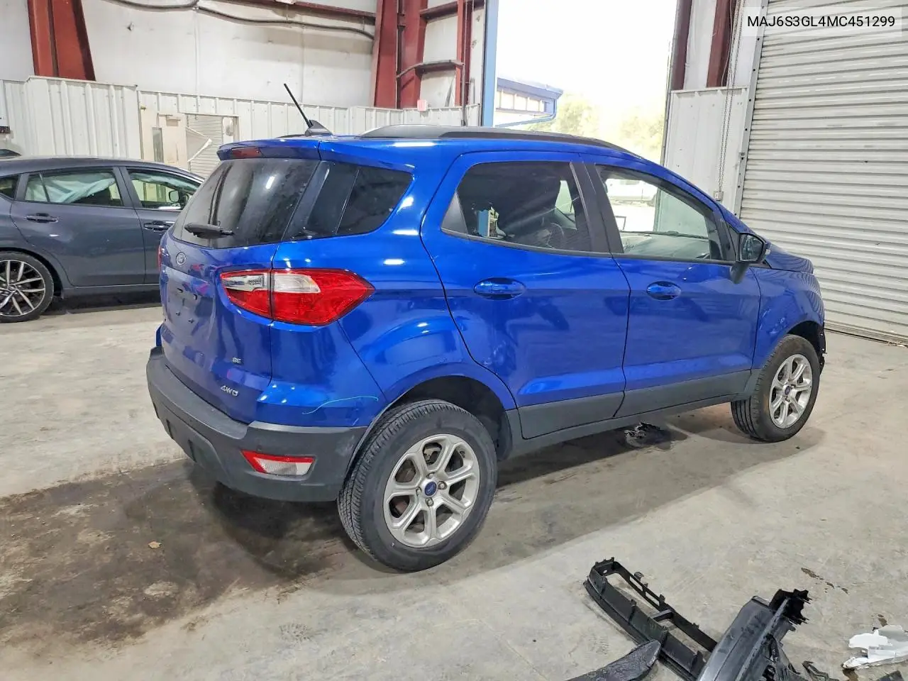 2021 Ford Ecosport Se VIN: MAJ6S3GL4MC451299 Lot: 61155926
