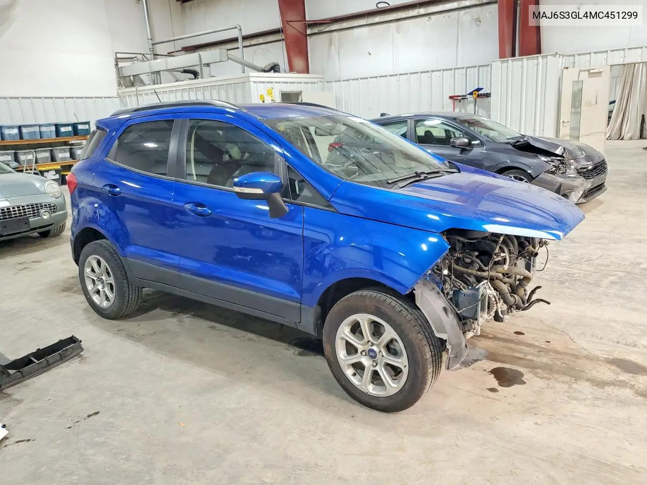 2021 Ford Ecosport Se VIN: MAJ6S3GL4MC451299 Lot: 61155926