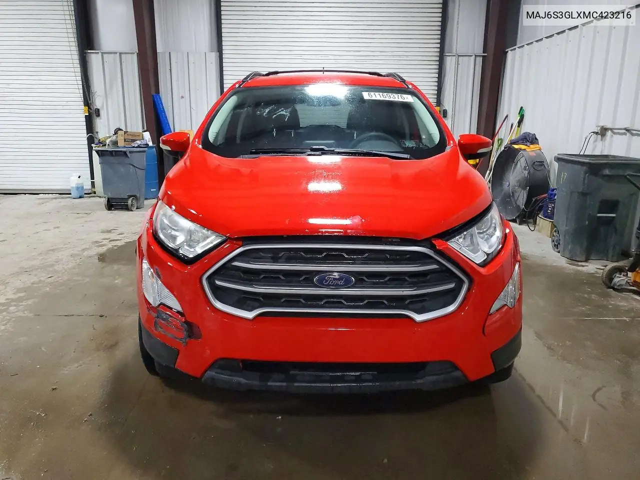 2021 Ford Ecosport Se VIN: MAJ6S3GLXMC423216 Lot: 61169376