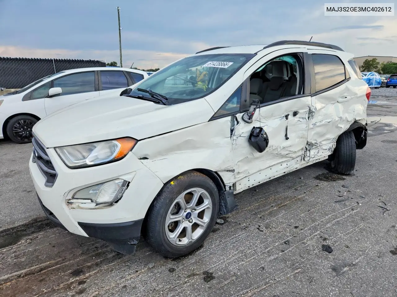 2021 Ford Ecosport VIN: MAJ3S2GE3MC402612 Lot: 61428866