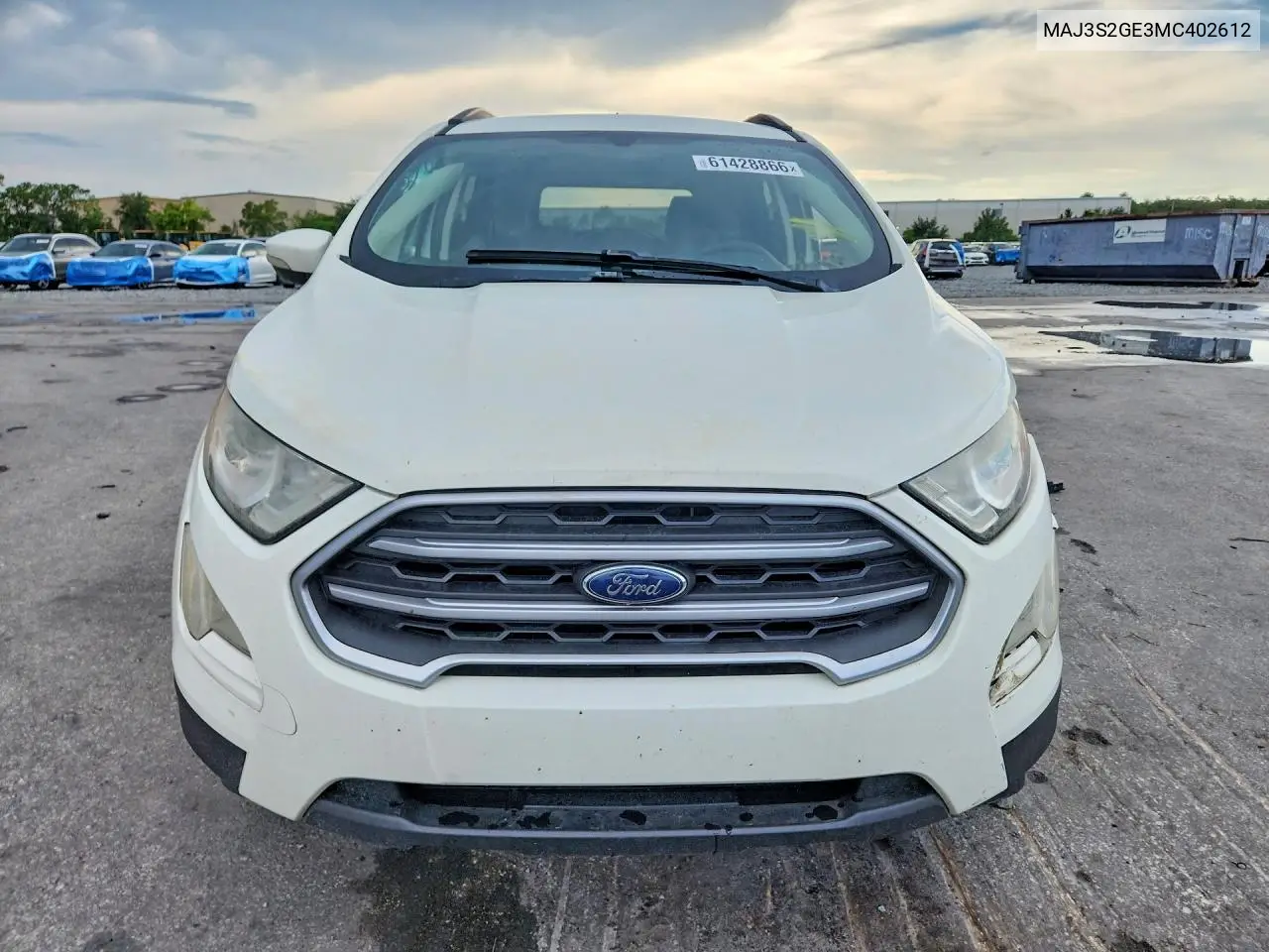 2021 Ford Ecosport VIN: MAJ3S2GE3MC402612 Lot: 61428866