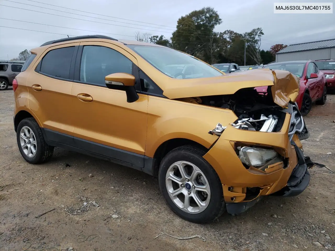 MAJ6S3GL7MC401755 2021 Ford Ecosport Se