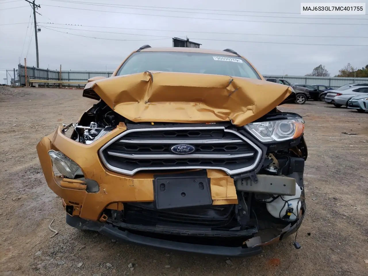MAJ6S3GL7MC401755 2021 Ford Ecosport Se