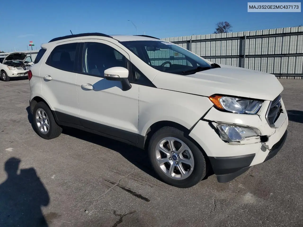 MAJ3S2GE2MC437173 2021 Ford Ecosport Se