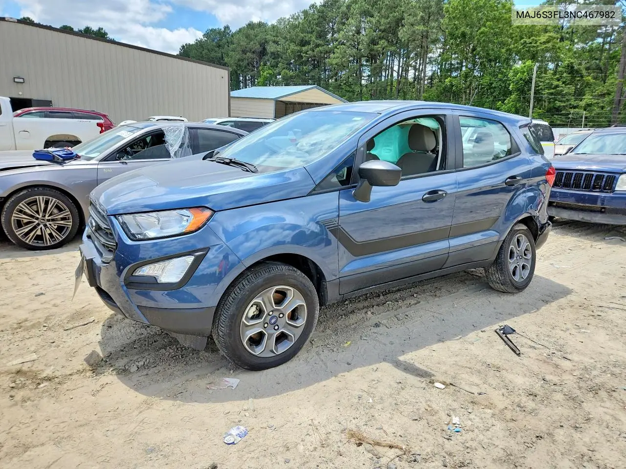 2022 Ford Ecosport S VIN: MAJ6S3FL3NC467982 Lot: 41632836