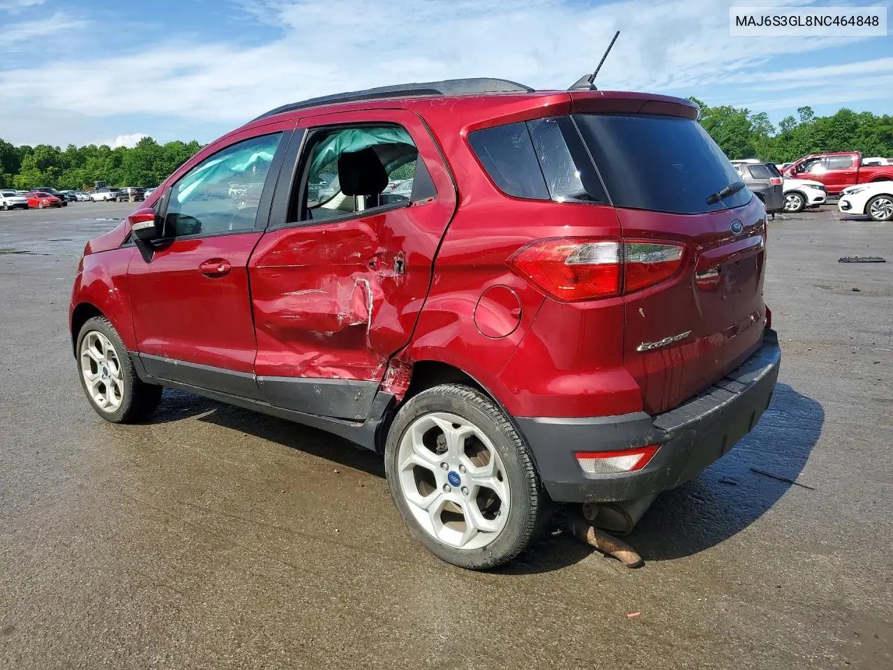 2022 Ford Ecosport VIN: MAJ6S3GL8NC464848 Lot: 55802336