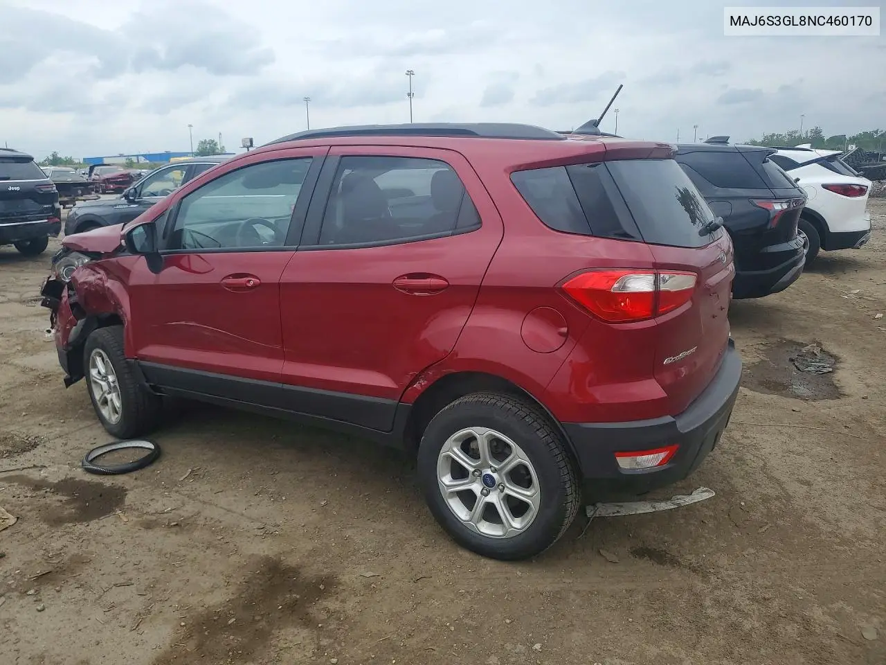 2022 Ford Ecosport Se VIN: MAJ6S3GL8NC460170 Lot: 56166466