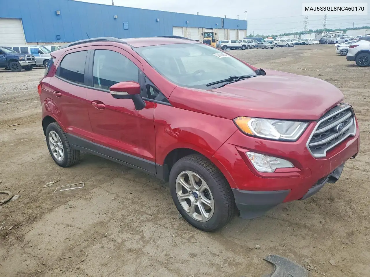 2022 Ford Ecosport Se VIN: MAJ6S3GL8NC460170 Lot: 56166466