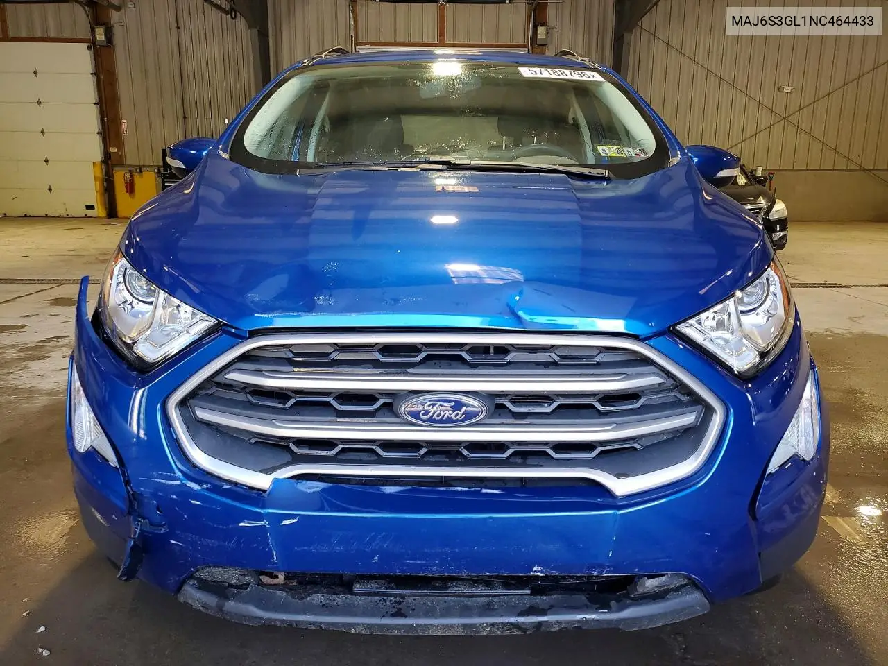 2022 Ford Ecosport Se VIN: MAJ6S3GL1NC464433 Lot: 57188796