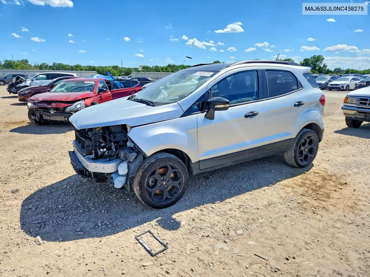 2022 Ford Ecosport Ses VIN: MAJ6S3JL0NC458275 Lot: 57425276