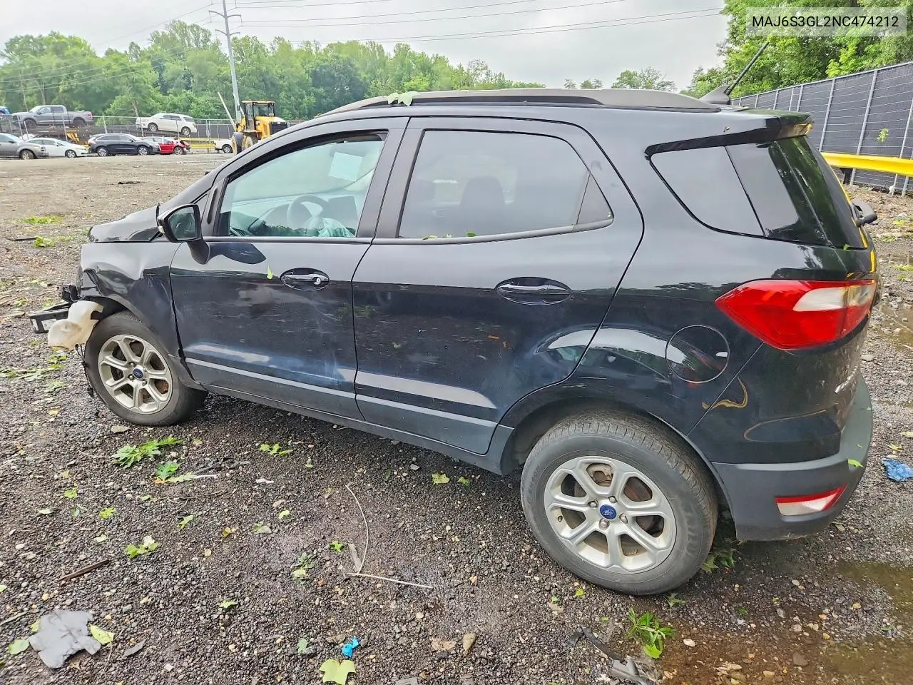 2022 Ford Ecosport Se VIN: MAJ6S3GL2NC474212 Lot: 58390066