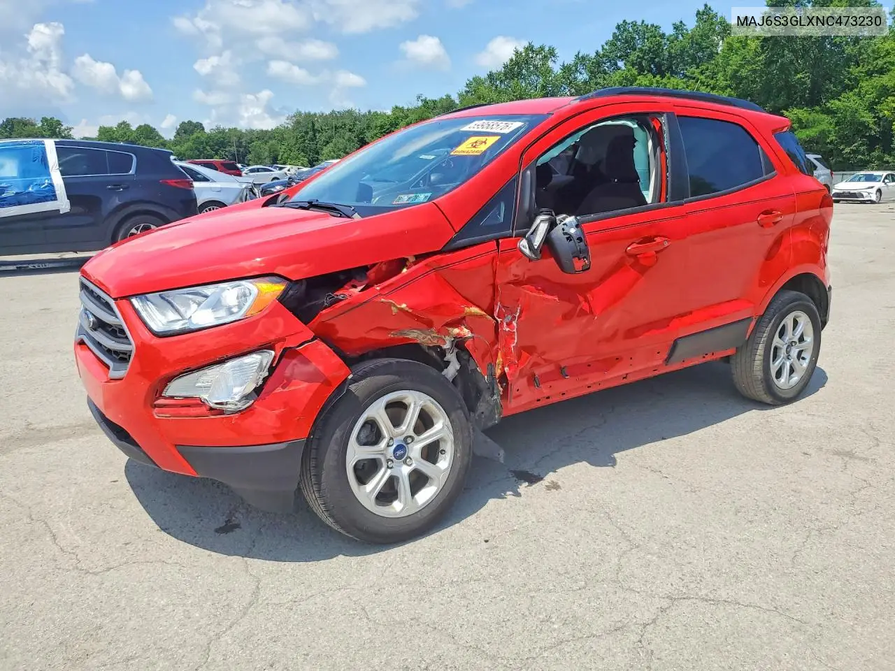 2022 Ford Ecosport Se VIN: MAJ6S3GLXNC473230 Lot: 59958576