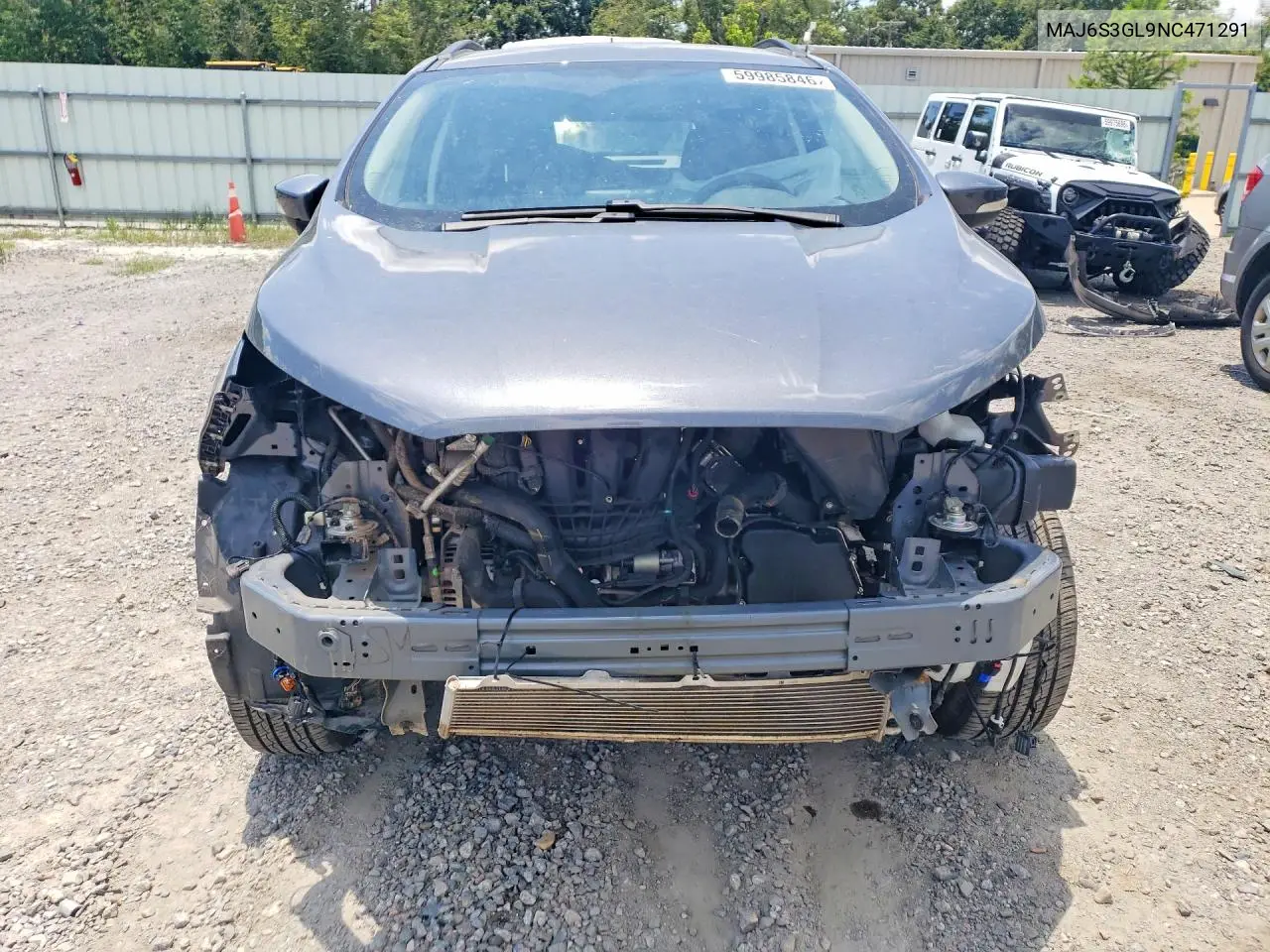 2022 Ford Ecosport Se VIN: MAJ6S3GL9NC471291 Lot: 59985846