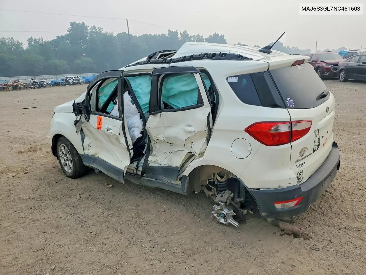 2022 Ford Ecosport Se VIN: MAJ6S3GL7NC461603 Lot: 61360666