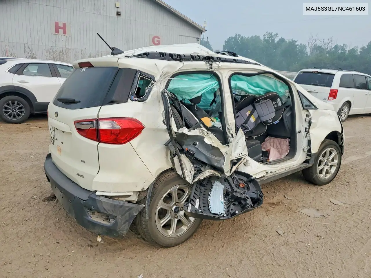 2022 Ford Ecosport Se VIN: MAJ6S3GL7NC461603 Lot: 61360666