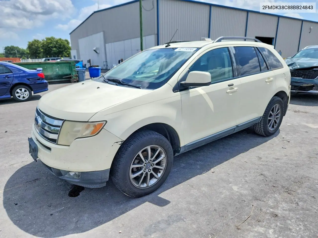 2008 Ford Edge Sel VIN: 2FMDK38C88BB24843 Lot: 62119356
