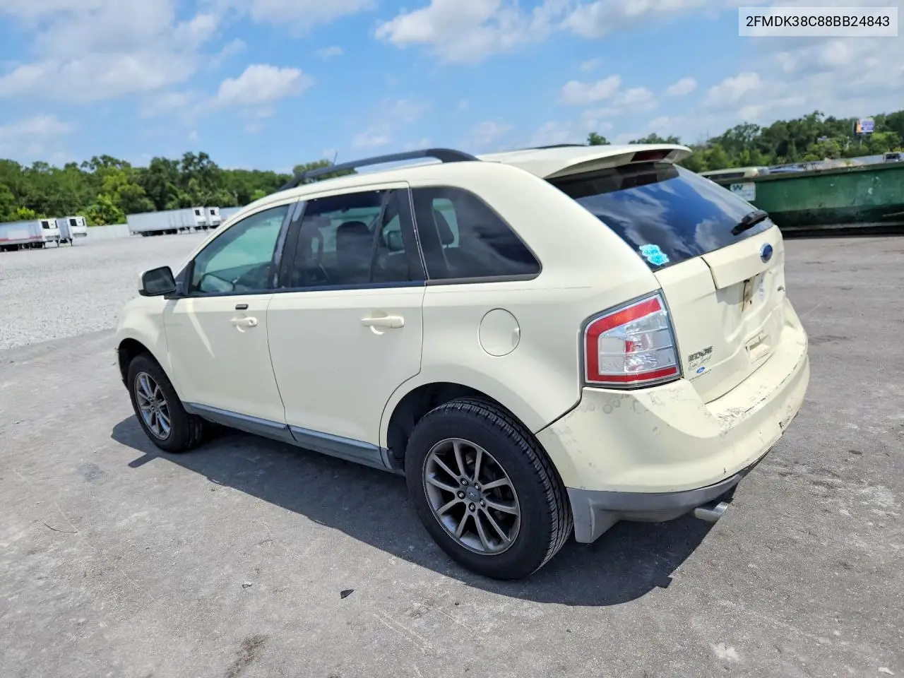 2008 Ford Edge Sel VIN: 2FMDK38C88BB24843 Lot: 62119356