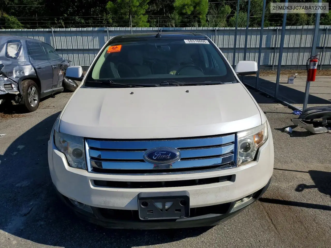 2010 Ford Edge Sel VIN: 2FMDK3JC7ABA12700 Lot: 59310006