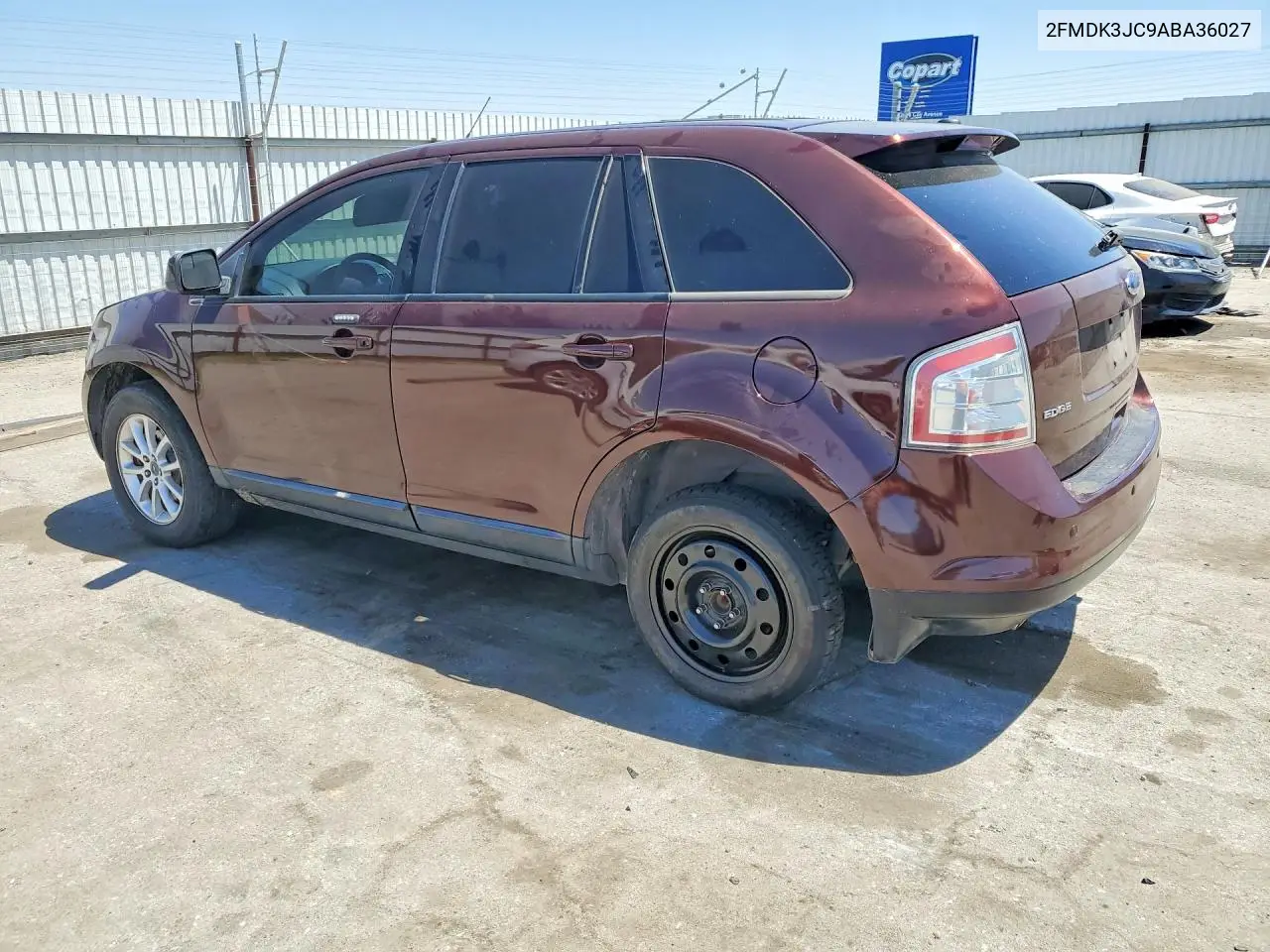 2010 Ford Edge Sel VIN: 2FMDK3JC9ABA36027 Lot: 61877956