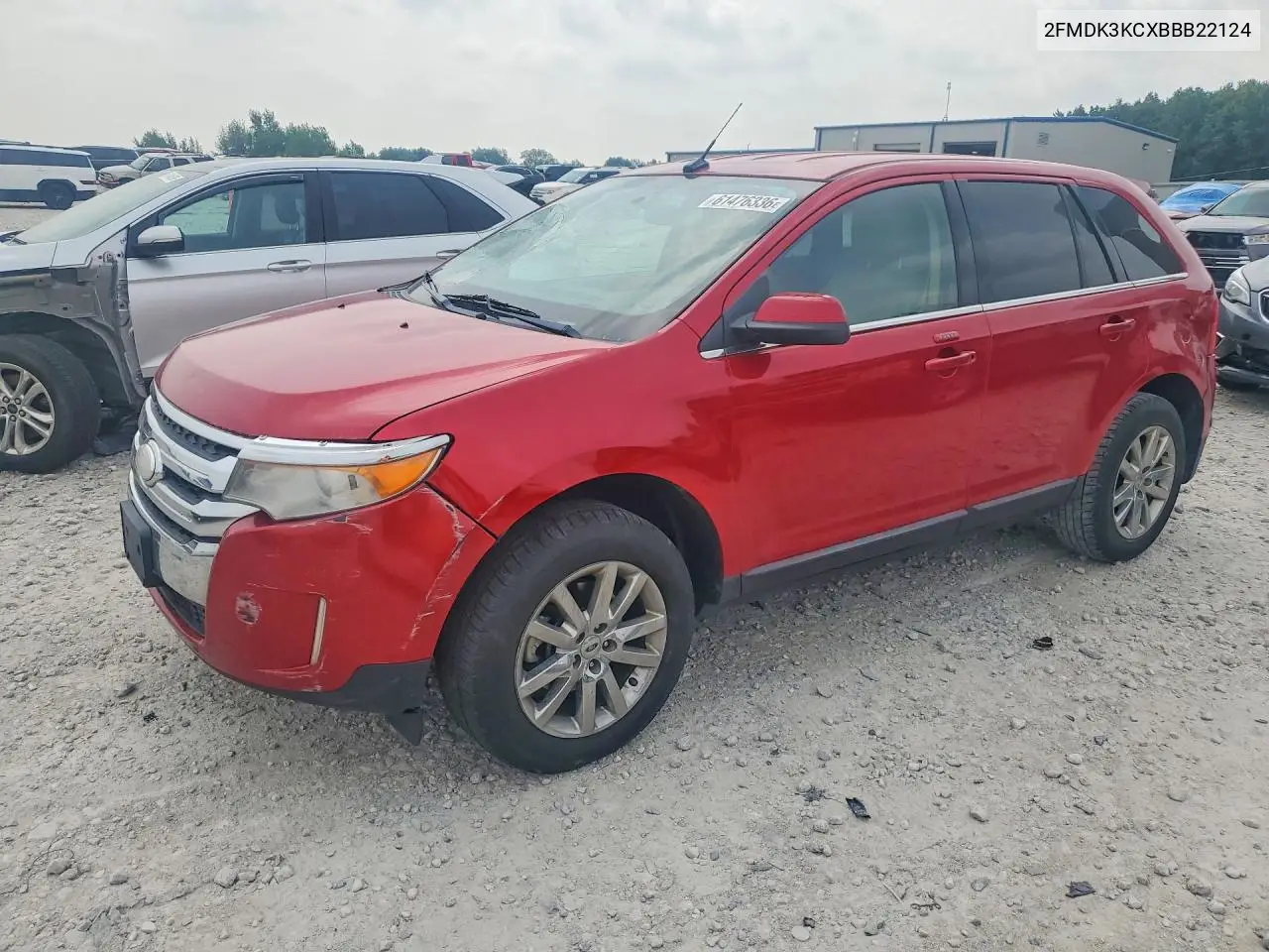 2011 Ford Edge Limited VIN: 2FMDK3KCXBBB22124 Lot: 61476336