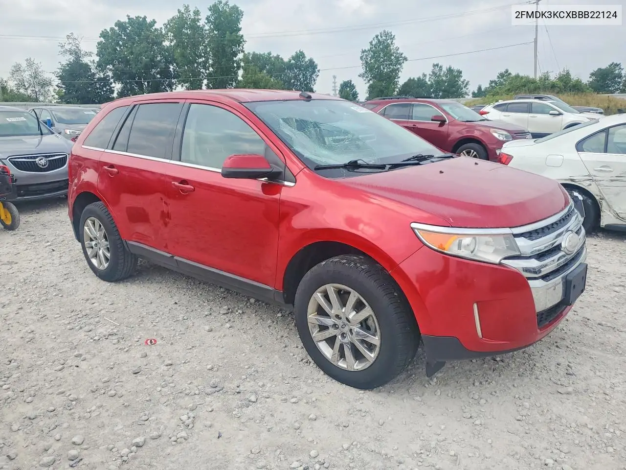 2011 Ford Edge Limited VIN: 2FMDK3KCXBBB22124 Lot: 61476336
