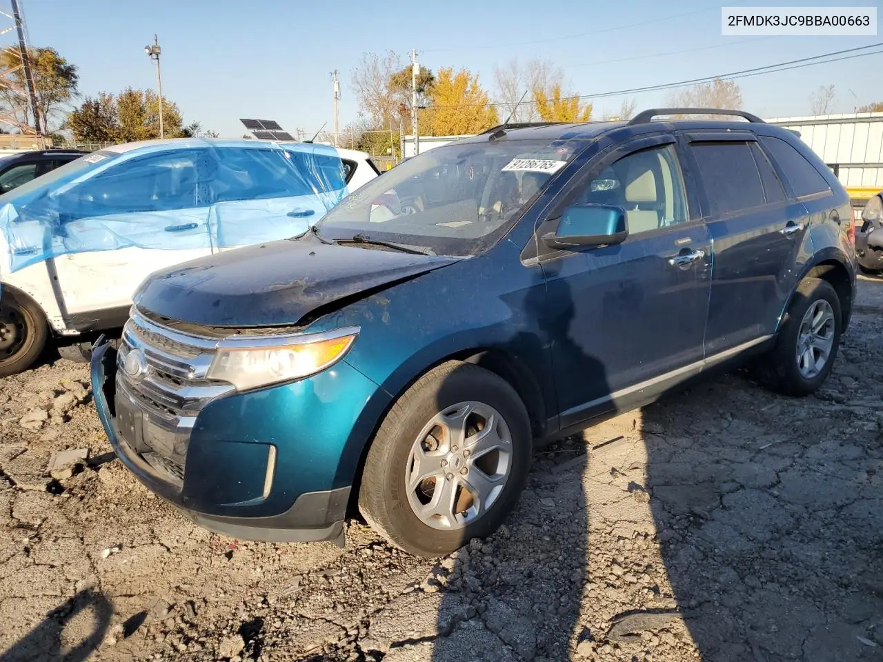2FMDK3JC9BBA00663 2011 Ford Edge Sel