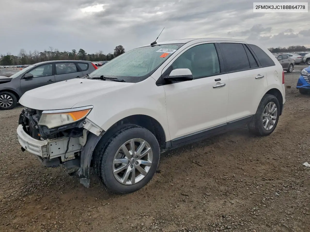 2FMDK3JC1BBB64778 2011 Ford Edge Sel