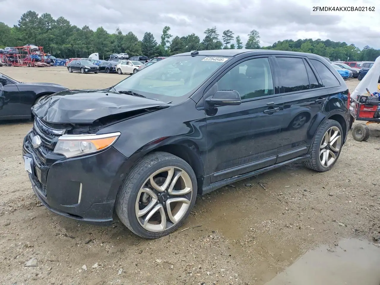 2012 Ford Edge Sport VIN: 2FMDK4AKXCBA02162 Lot: 57264646