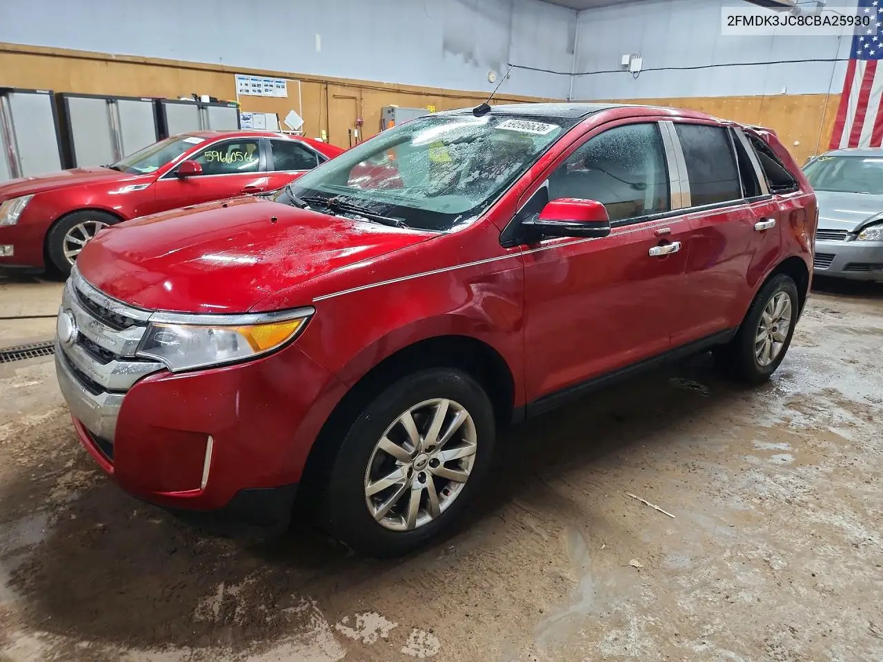 2012 Ford Edge Sel VIN: 2FMDK3JC8CBA25930 Lot: 59596636