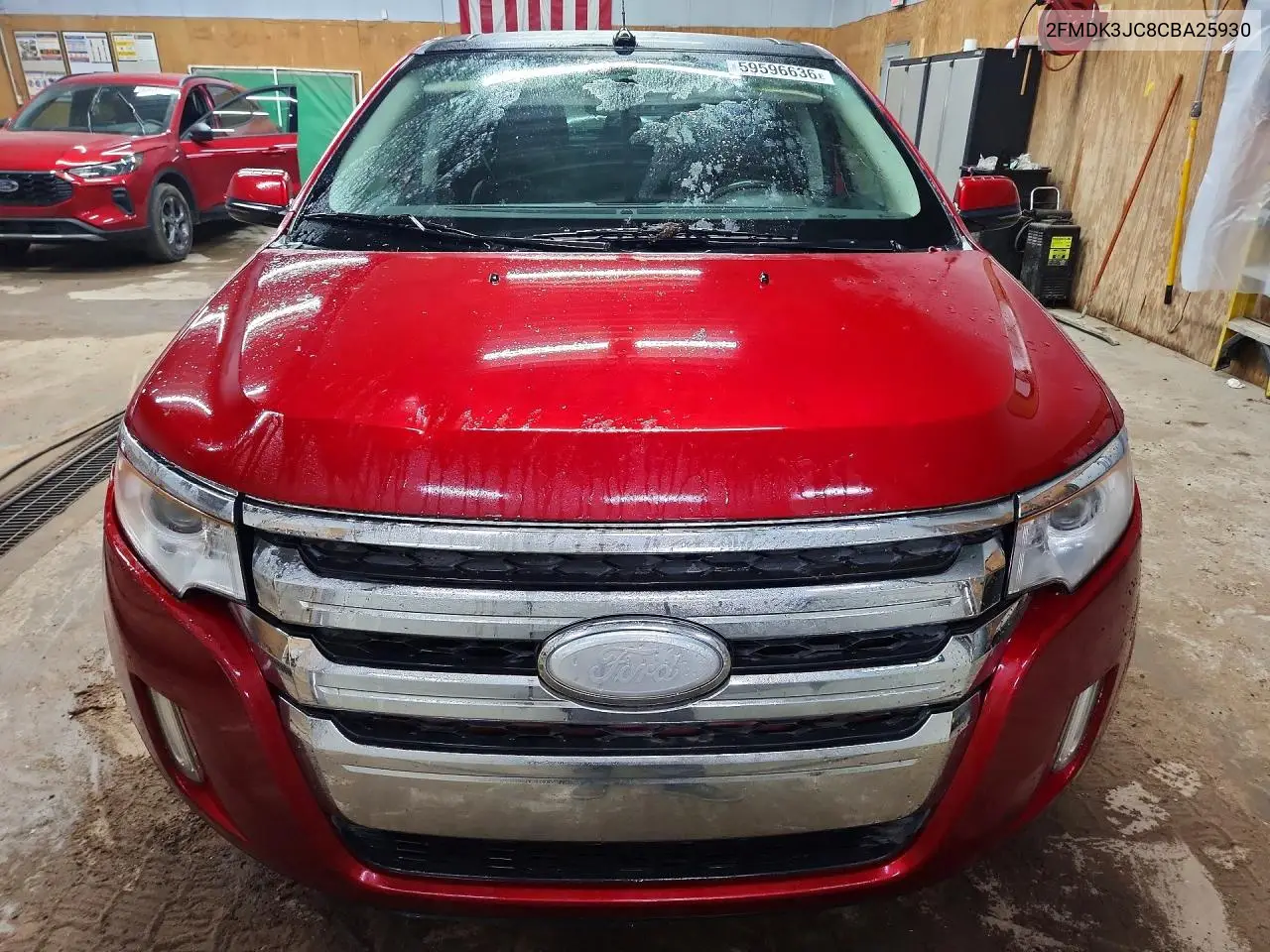 2012 Ford Edge Sel VIN: 2FMDK3JC8CBA25930 Lot: 59596636