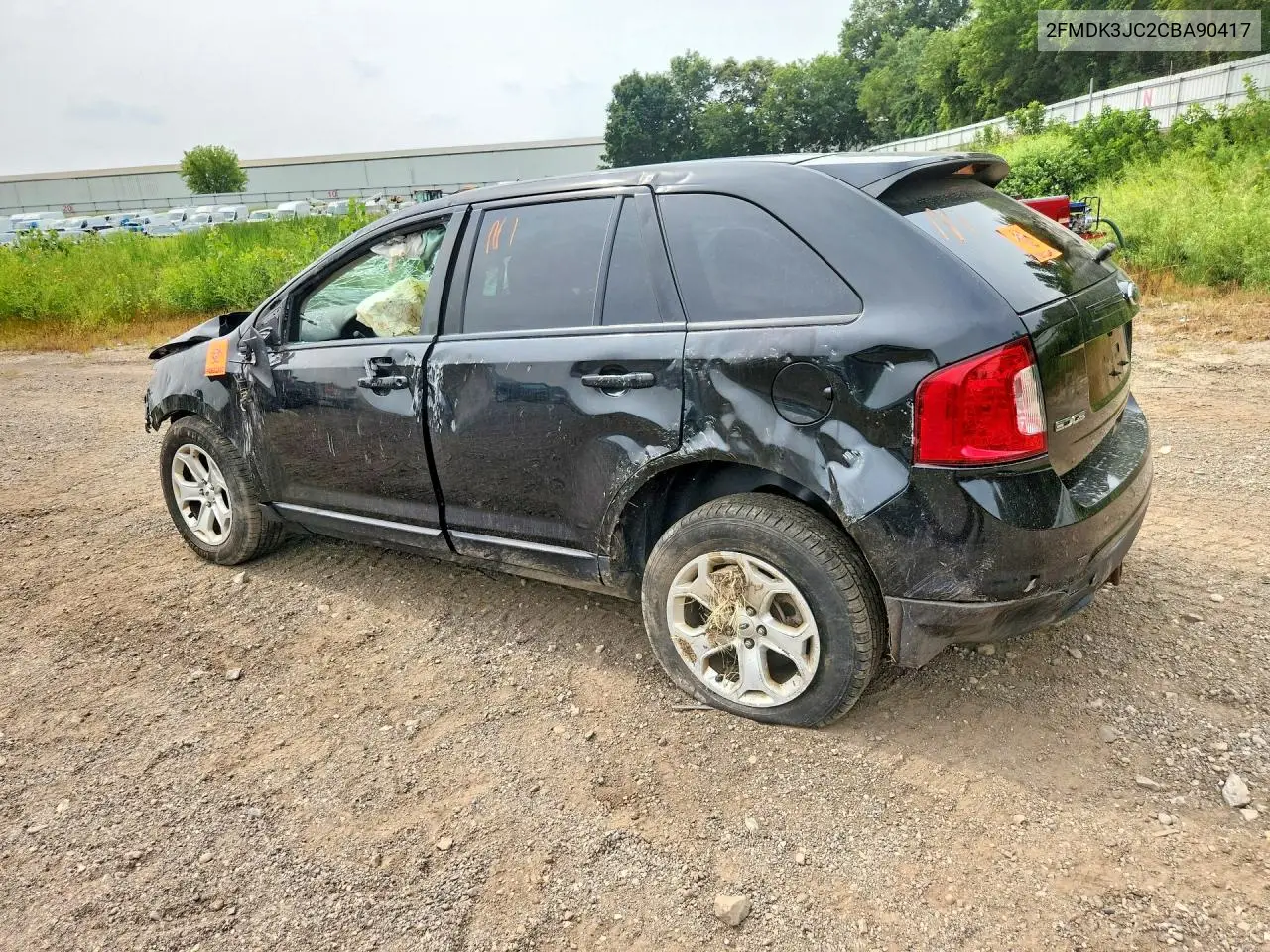 2012 Ford Edge Sel VIN: 2FMDK3JC2CBA90417 Lot: 61293656