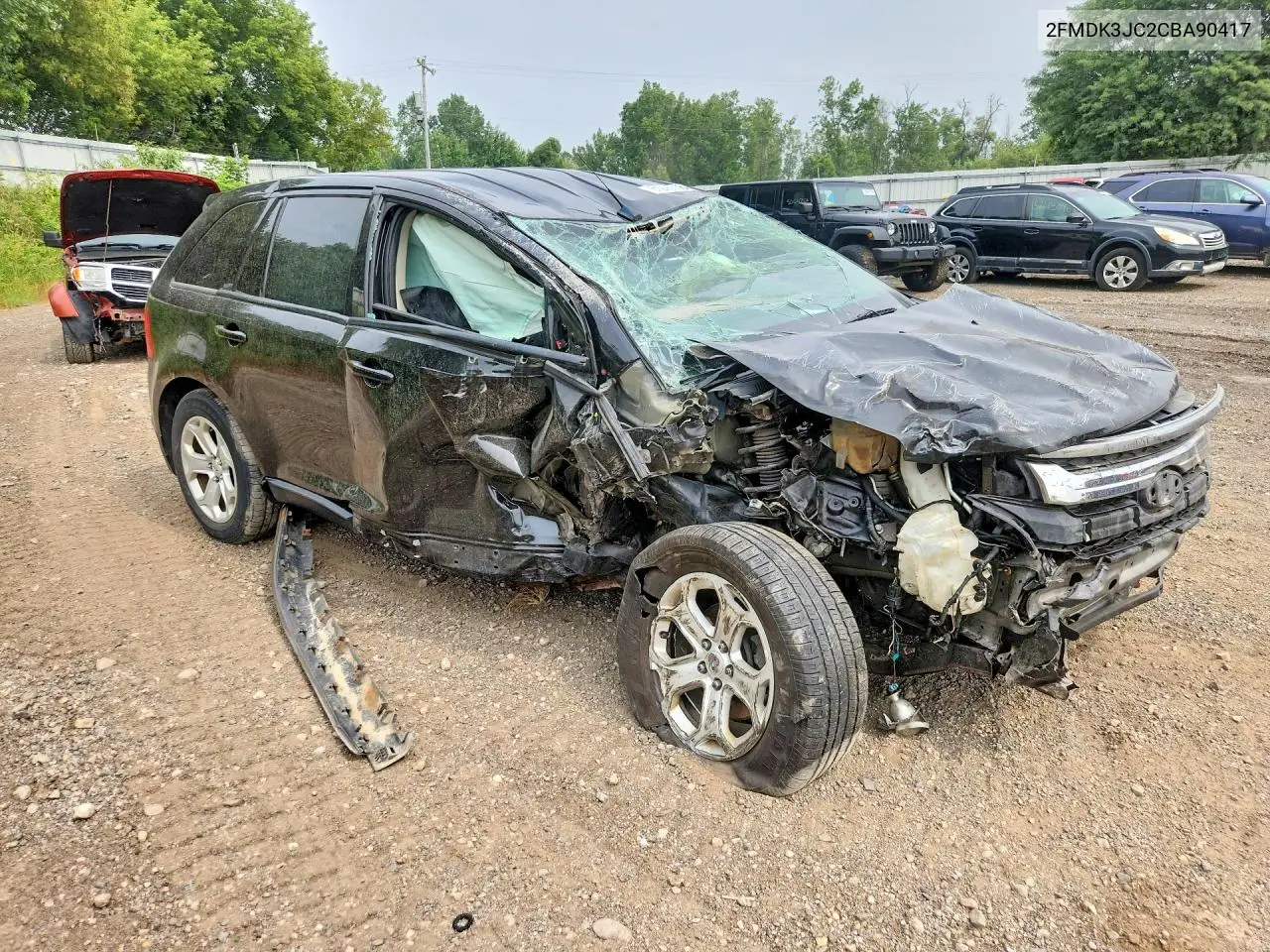 2012 Ford Edge Sel VIN: 2FMDK3JC2CBA90417 Lot: 61293656