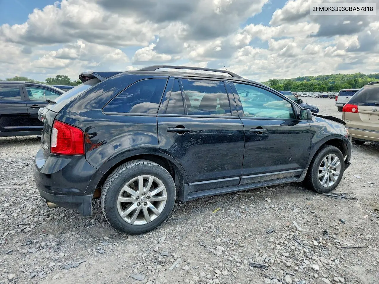 2012 Ford Edge Sel VIN: 2FMDK3J93CBA57818 Lot: 61507576