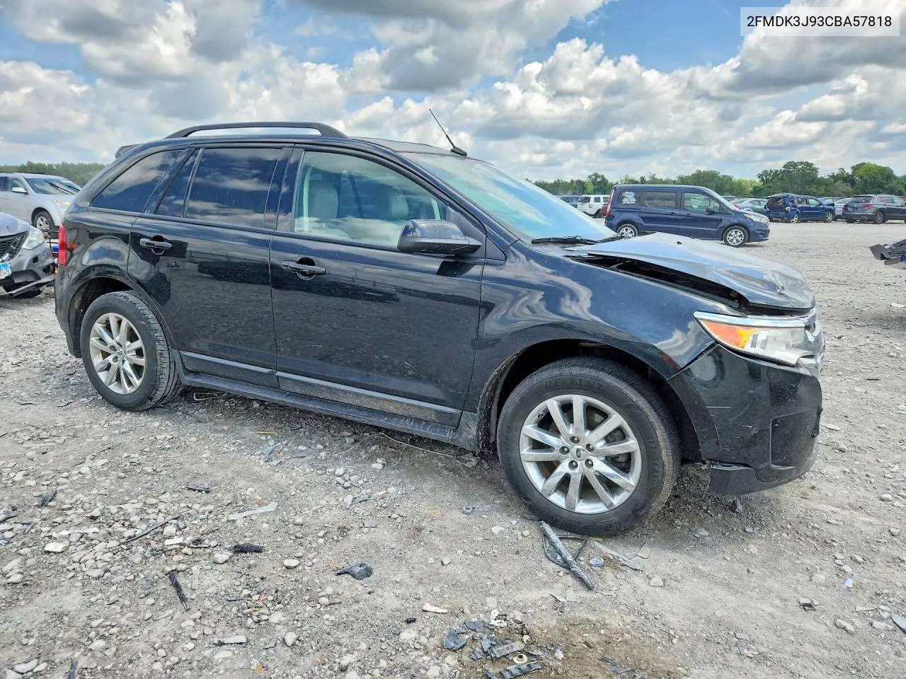 2012 Ford Edge Sel VIN: 2FMDK3J93CBA57818 Lot: 61507576