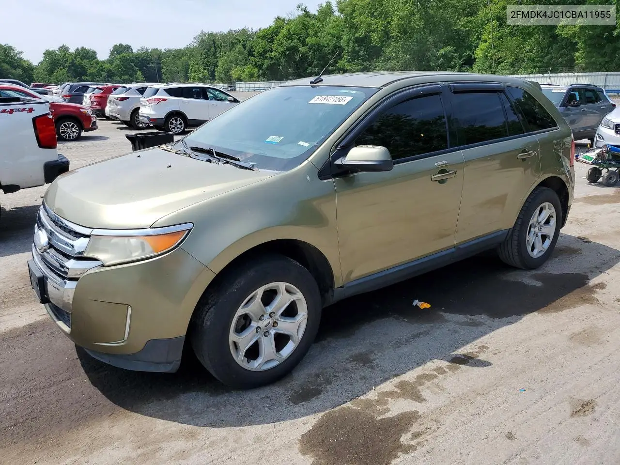 2012 Ford Edge Sel VIN: 2FMDK4JC1CBA11955 Lot: 61842166
