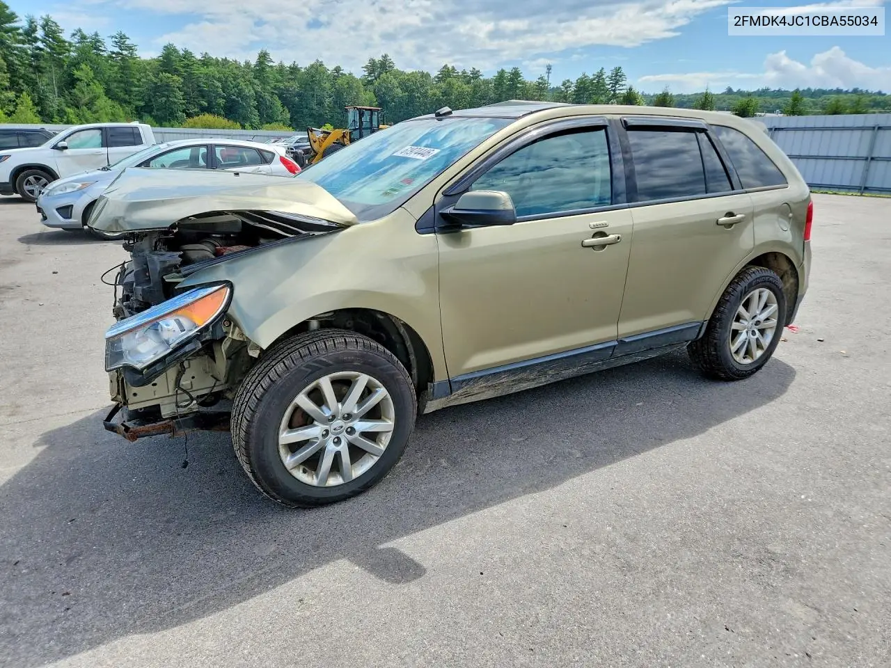 2012 Ford Edge Sel VIN: 2FMDK4JC1CBA55034 Lot: 61974446